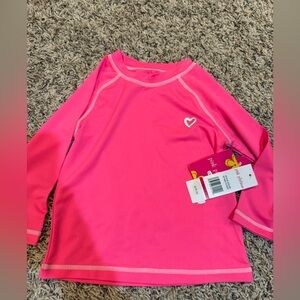 Pink Long Sleeve swim shirt